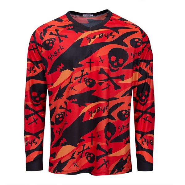 

racing sets city cross-country cycling shirt comfortable dh clothes can do the festival entertainment atmosphere clothing spring and autumn, Black;blue
