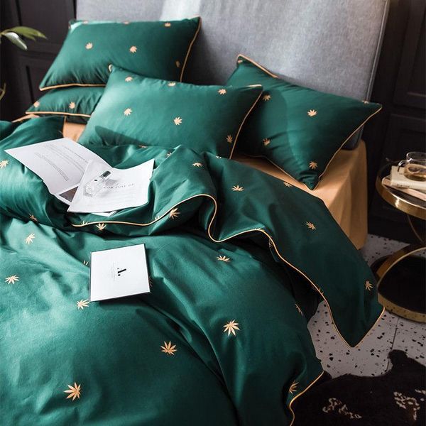 

bedding sets clearance sale set 100% cotton embroidered duvet cover pillowcases fitted sheet bed