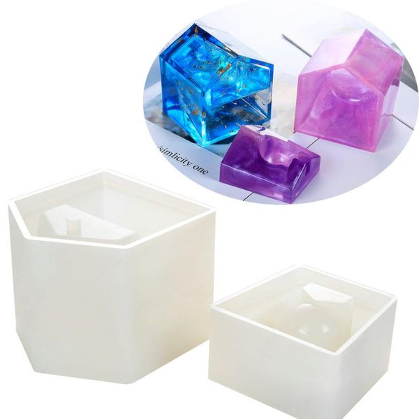 

cake tools creative making moulds decorating house shape crystal silicone mold diy