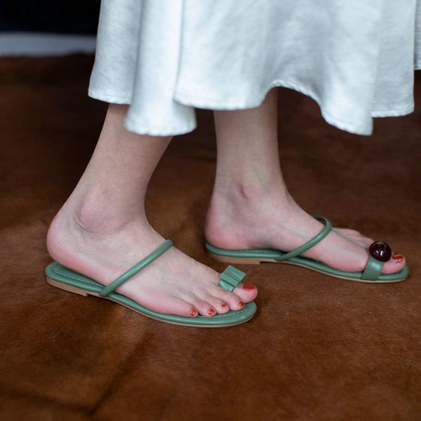 

eshtonshero sandals summer women square toe med heel shoes woman leather slip on ladies dress beach solid wedding size3-9, Black