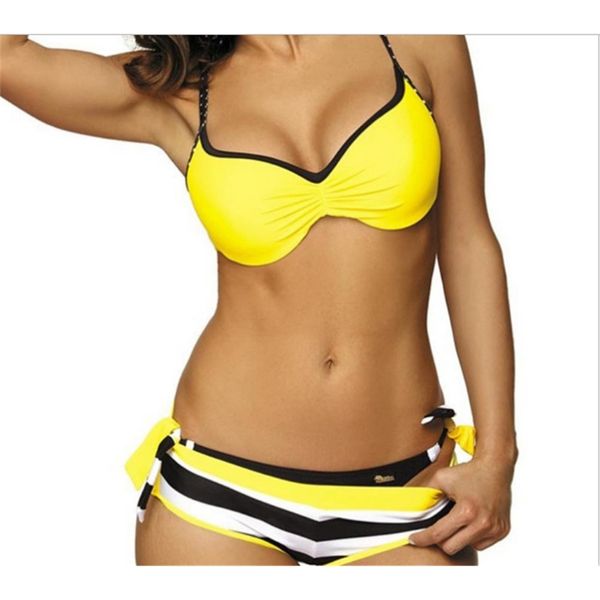 

factorylnl9 flat new multi small color bikini swimsuit with corner, White;black