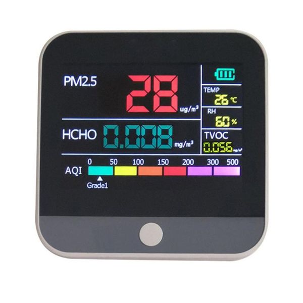 

gas analyzers analyzer measuring tool smog meter aqi air quality analysis tester pm2.5/hcho/tvoc temperature humidity monitor detector