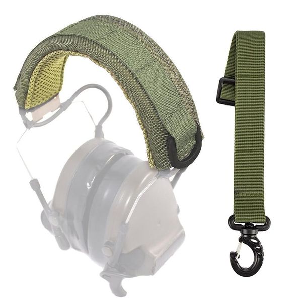 

retractable molle earphone cover lengthened tactical head wear headset adjustable outdoor military hunting accessories gadgets