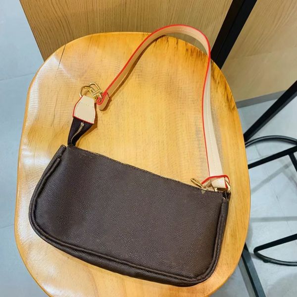

vintage leather pochette accessories mini hobo shoulder crossbody bags coin purse designer handbags women fashion shopping bag with strap m4