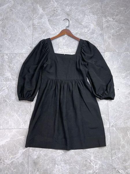 

two piece dress bs french square neck women's skirt, White