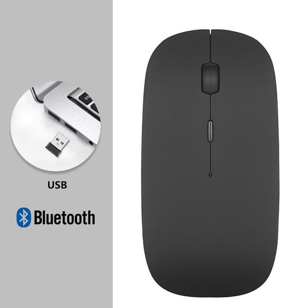 

dual-mode bluetooth mouse 1600dpi resolution mute business office 2.4ghz transmission frequency 4-button optical mice