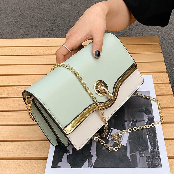 

cross body summer panelled retro small crossbody bag women's 2021 fashion all-match simple shoulder bags female chain square