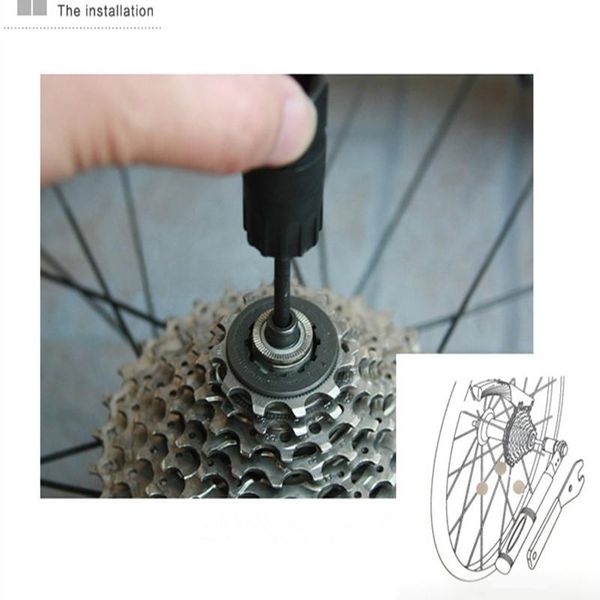 

tools bicycle non-movable flywheel removal socket guiding stick repair tool