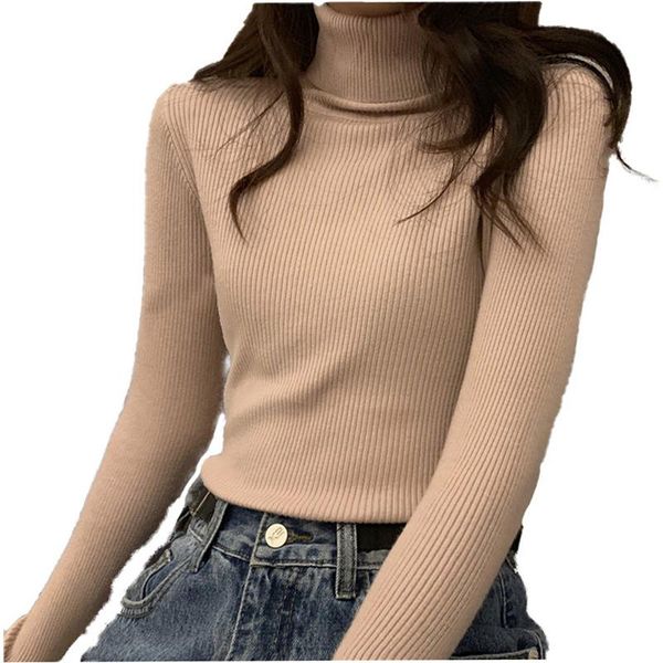 

women's sweaters sweater women slim-fit turtleneck pullover swetry 5xl gothic cardigan vintage pembe bluz winter dress jackets, White;black