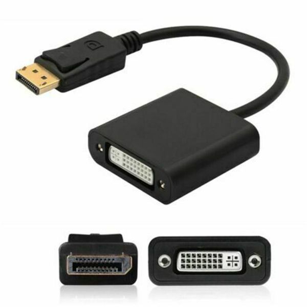 

display port dp male to dvi female adapter cable converter for lappc dvd connector computer accessories video cables & connectors