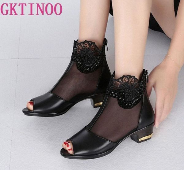 

gktinoo 2020 new genuine leather fashion women high heel sandals summer shoes woman big size 35 43 mens sandals reef sandals from , $3 y9fj#, Black