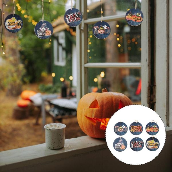 

charms 6pcs wooden pendant hanging welcome for sign, Bronze;silver