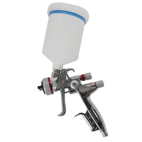 

professional spray guns gun with 600cc pps type h/o quick fix cup and adapter paint mixing air sprayer airbrush