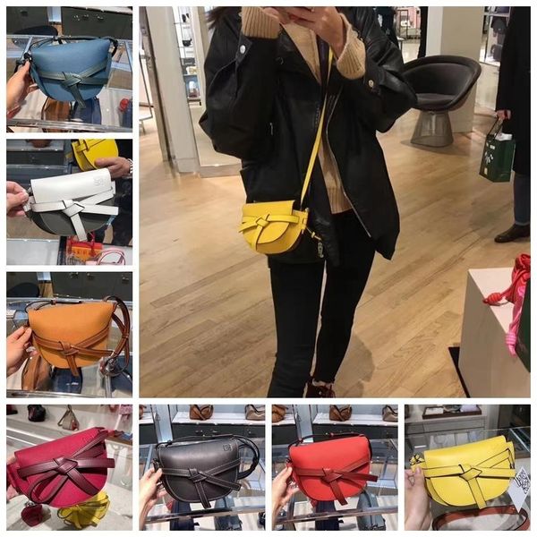 

loewe / rowe minigate bow saddle bag half moon shoulder messenger bag