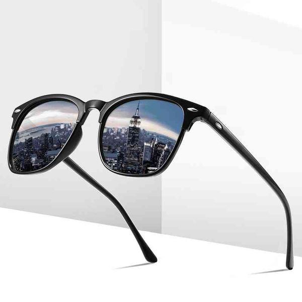

polarized classic vintage sunglasses anti-reflective mirror men out door sun fashion glasses uv400, White;black
