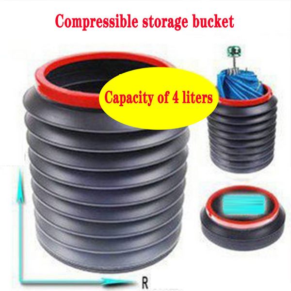 Универсальные автомобильные аксессуары Выдвижной складной мусорное ведро для портативных ведер для хранения воды для Tesla Model 3 Y BMW Travel Outdoor Flabes Buckets Tools Box Home Cans