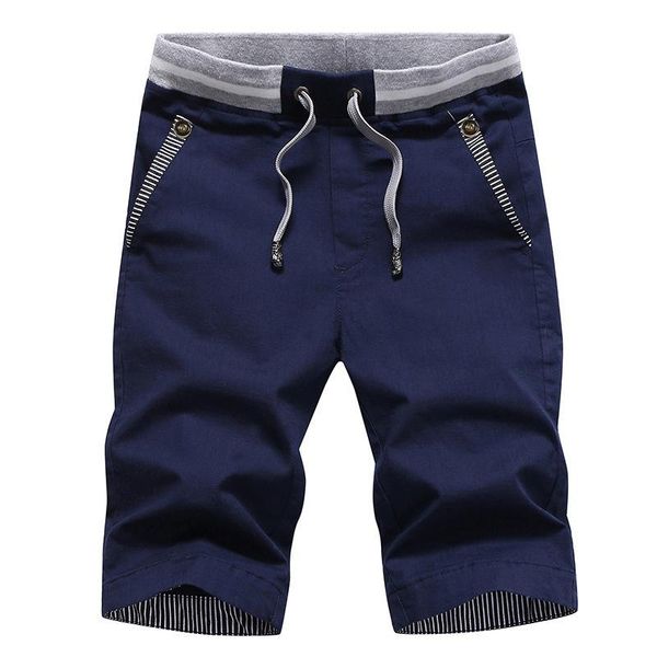 

casual summer shorts elastic fashion with pockets drawstring for man beach jl men's, White;black