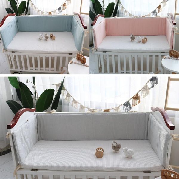 

bedding sets cotton baby bed thicken bumper one-piece crib around cushion cot protector pillows washable borns room decor set