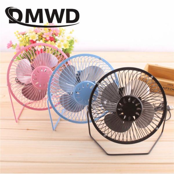 

electric fans dmwd usb fan silent mini household portable mute 6 inches summer artifact dormitory metal appearance more secure
