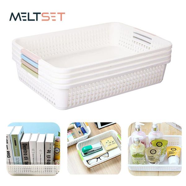 

storage baskets plastic deskbasket stationery sundries toy organizer container for office bathroom kithcen fruit vegetable