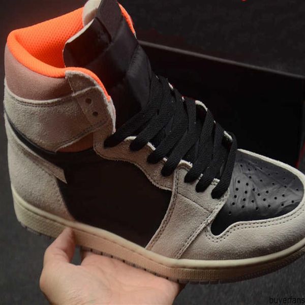 

2021 jumpman 1 men women basketball shoes high og suede leather neutral grey banned bred toe chicago luxury designersa28