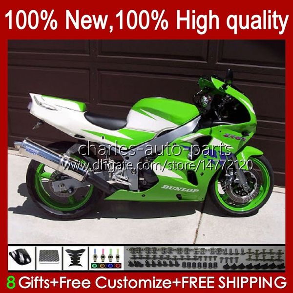 Кузов для Kawasaki Green Glossy Ninja ZX-6R ZX600C ZX 6R 636 600CC 600 CC 94-97 Body 50HC.108 ZX-636 ZX600 ZX 6 R ZX636 1994 1995 1996 1997 ZX6R 94 95 96 97 Объемный комплект