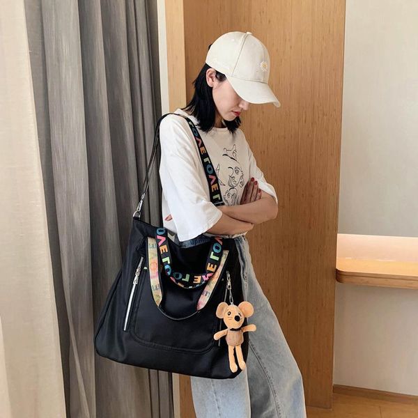 

tide new cloth capacity bag hand wild shoulder big large casual female ladies messenger nylon single fashion ttwge
