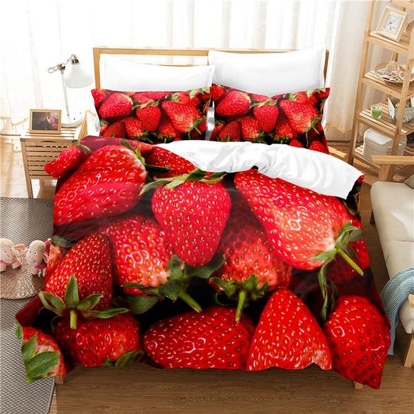 

bedding sets fruits set for bedroom soft bedspreads bed home comefortable duvet cover quilt and pillowcase