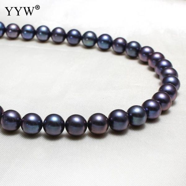 

other cultured round freshwater pearl beads black grade 8-9mm approx 16 inch strand for jewelry making diy necklace bracelet
