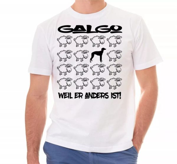 

dog t-shirt black sheep men dog dogs motif espanol greyhound, White;black