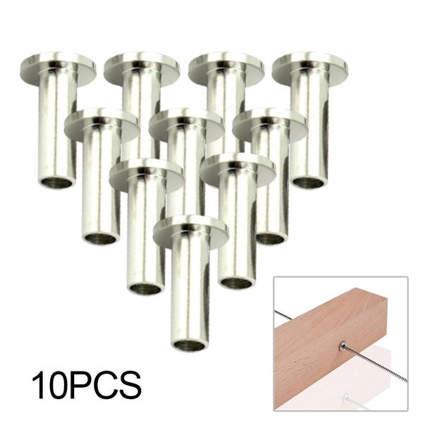 

pool & accessories 10 x t316 marine grade stainless steel protective protector sleeve for 1/8, 3/16 cable railing kit