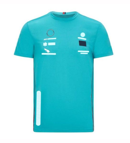 Мужские футболки серии фанатов F1 с теми же индивидуальными летними гоночными гонками на велосипедных спортах и ​​куртке для отдыха с короткими рукавами.