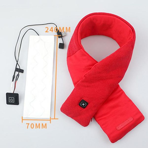 

cycling caps & masks usb 5v2a electric heating pad heated neck wrap with 3 temperature settings heater warming body, Black