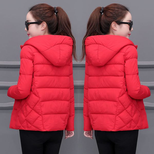 

women's down & parkas winter women jacket autumn m-3xl thick warm female casual solid outwear jackets, Black