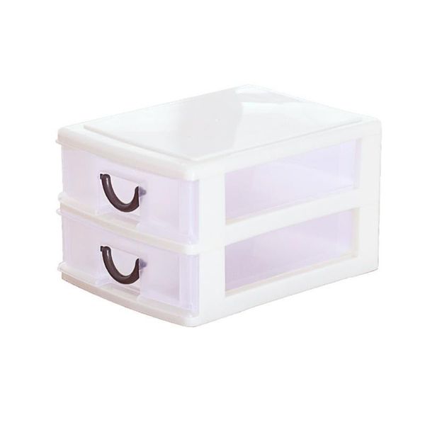 

storage boxes & bins mini 2 layers deskbox cases drawer sundries case small objects cosmetics makeup organizer drop