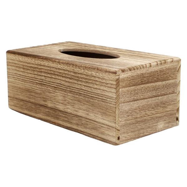 

tissue boxes & napkins 1pc simple deskbox decorative natural wooden
