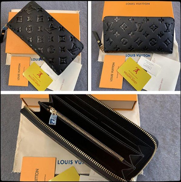 

gglvlouisvittonyslvutton luxurys wallet fashion men zipper wallets vutton genuine leather bags women zippy pur, Red;black