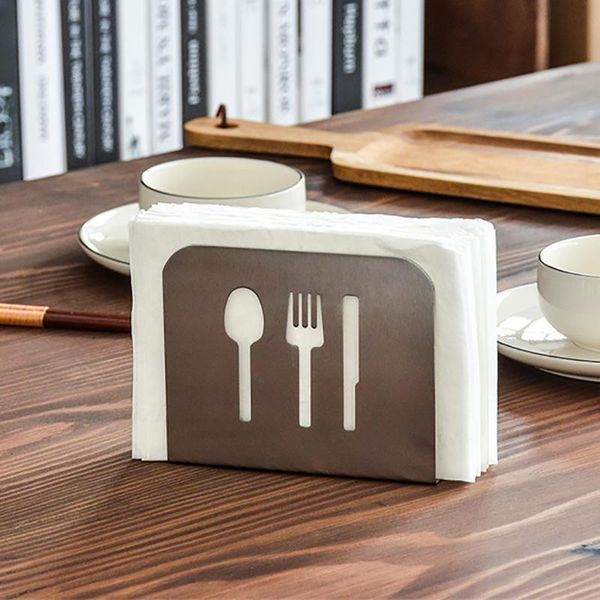 

tissue boxes & napkins stainless steel paper napkin holder case, for restaurant/kitchen/ office desktable