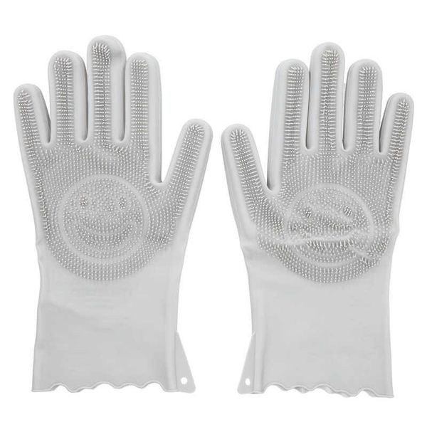 

disposable gloves household scrubber cleaning silicone anti-scalding waterproof dish-washing for home