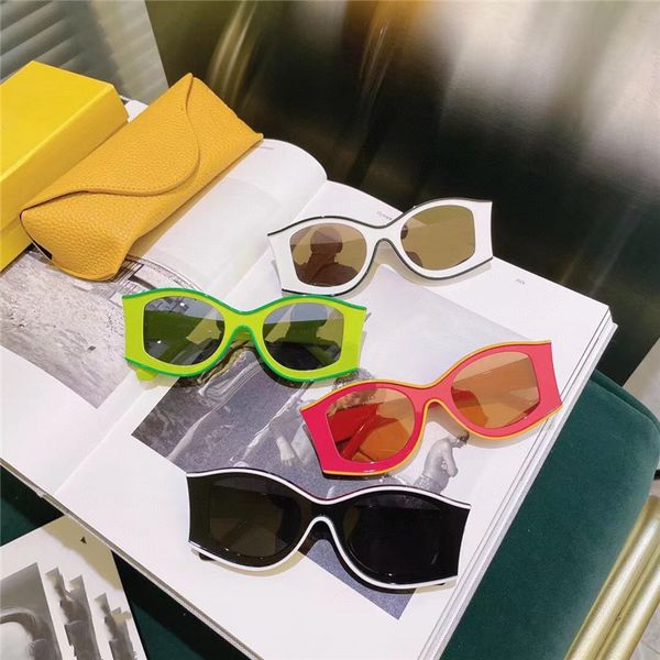 

luo personalized plate jelly women's net red ins same sunglasses men, White;black