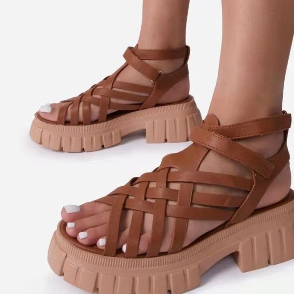 

sandals 2021 summer fashion high heels temperament black casual women