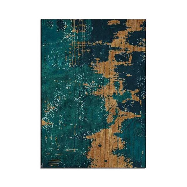 

carpets 200*300cm fashion modern abstract light luxury dark green yellow brown living room bedroom bedside carpet floor mats