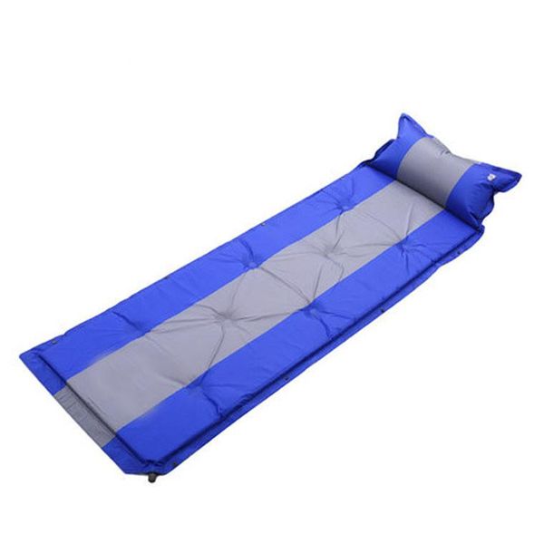 

outdoor moisture-proof automatic inflatable spliced camping mat lunch sleeping pad tent air mattress picnic bed with pillow bags
