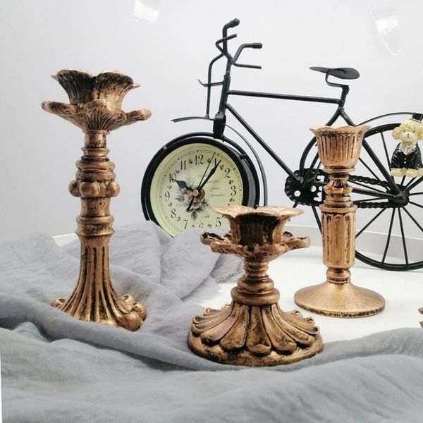 

antique candlestick resin candle accessory retro holder french sconce home decor gifts holders