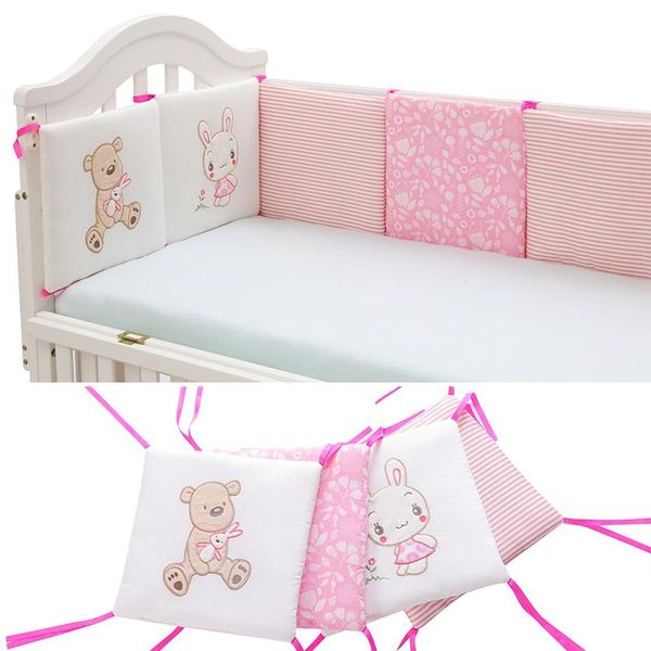 

bedding sets baby bed bumpers in the crib borns cartoon thick soft cot protector cushion set kids room decoration