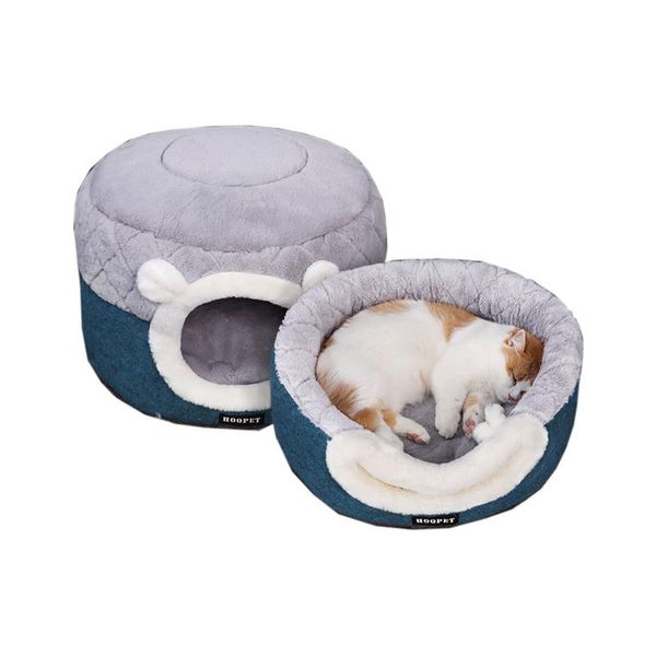 

cat beds & furniture one nest dual purpose enclosed bed windproof warm accessories removable and washable pet cats house winter pets product