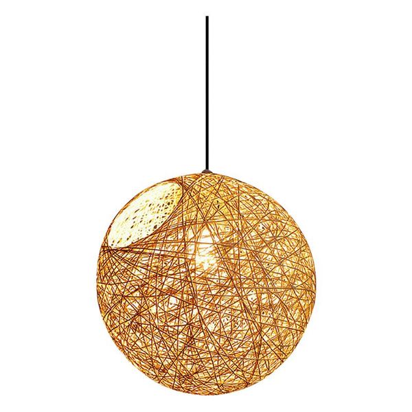 

chandelier crystal 1pc rattan art decorative round shaped light romantic lamp for home