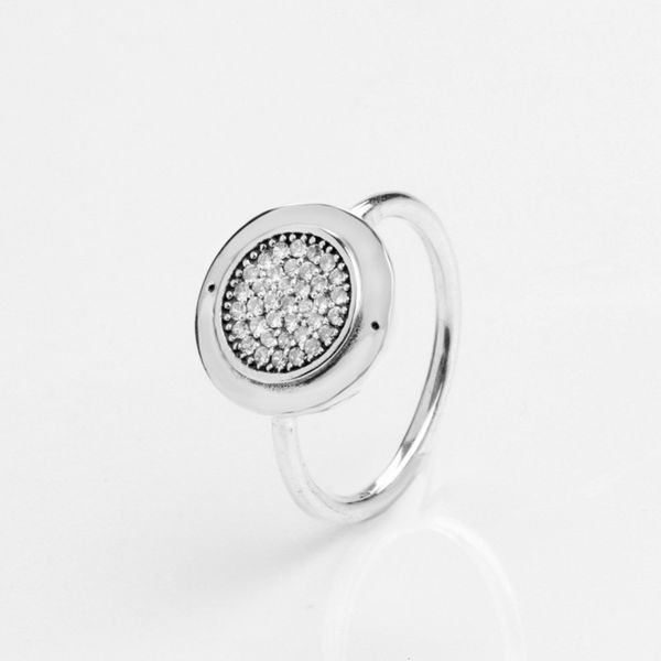 

silver plated copper new pandora ring fashion temperament, Black