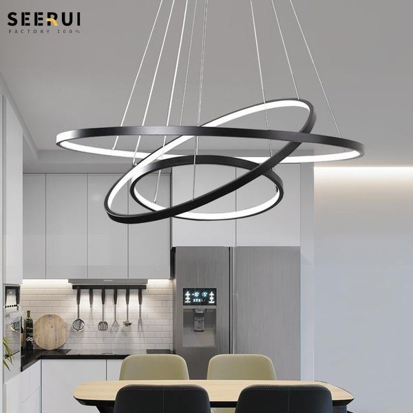 

chandeliers modern simple round chandelier dining room lamp silicone aluminum interior luminous bedroom living factory