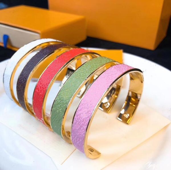 

2021 fashion jewelrys letters open buckle bracelets for woman bangle bracelet jewelry quality, Black